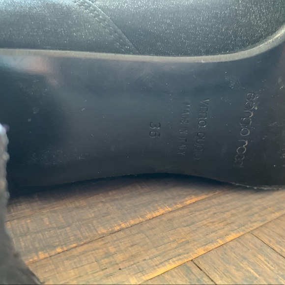 Like New Vintage Sergio Rossi Sleek Black Boots 36 - Picture 10 of 15
